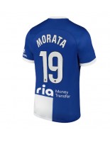 Atletico Madrid Alvaro Morata #19 Venkovní Dres 2023-24 Krátký Rukáv